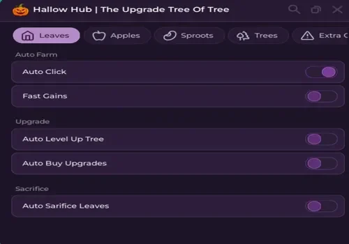 the upgrade tree of tree - hallow hub