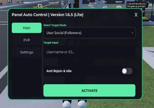 tk hangout script - panel auto control