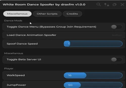 white room dance spoofer